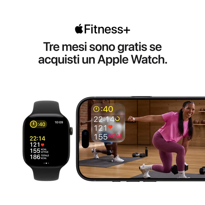 Apple Watch Ultra 4 GPS + Cellular, Cassa 49 mm in titanio nero con cinturino Ocean nero traslucido