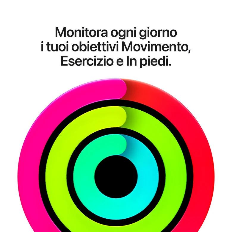 Apple Watch SE (3nd generation) SE 3 GPS, Cassa 40 mm in alluminio galassia con Cinturino Sport sabbia - S/M