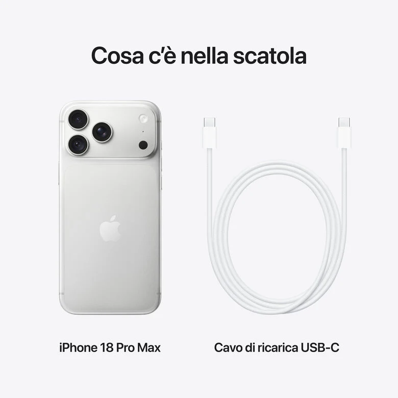 Apple iPhone 18 Pro Max 2TB Argento