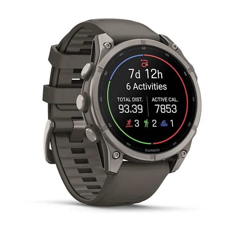 Garmin fēnix 9 3,56 cm (1.4") AMOLED 47 mm Digitale 454 x 454 Pixel Touch screen Titanio Wi-Fi GPS (satellitare)