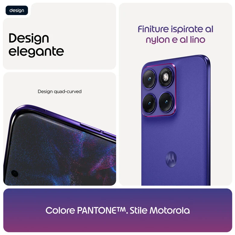 Motorola edge 70 fusion 17,2 cm (6.78") Doppia SIM Android 16.0 5G USB tipo-C 8 GB 256 GB 5200 mAh Viola