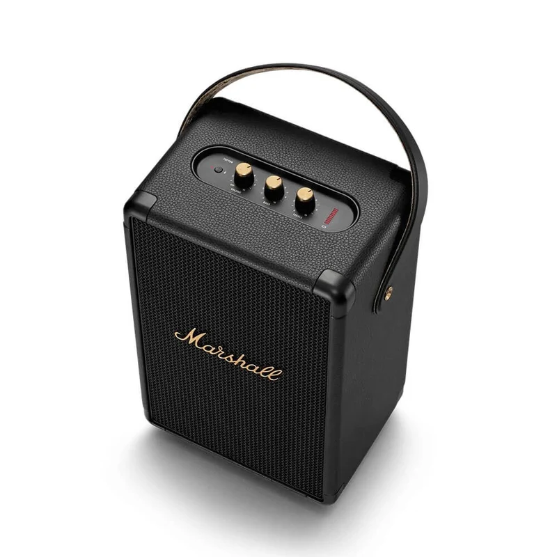 Marshall Speaker Bluetooth Portatile Tufton Black & Brass 80 W 20+ Ore IPX2