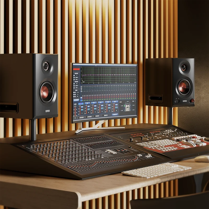 MR5 Tri-Amped Powered Studio Monitor Speakers