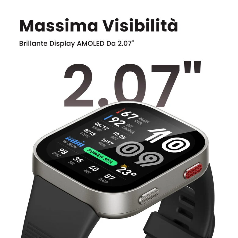 Amazfit Bip Max 5,26 cm (2.07") AMOLED Digitale 432 x 514 Pixel Touch screen Blu GPS (satellitare)
