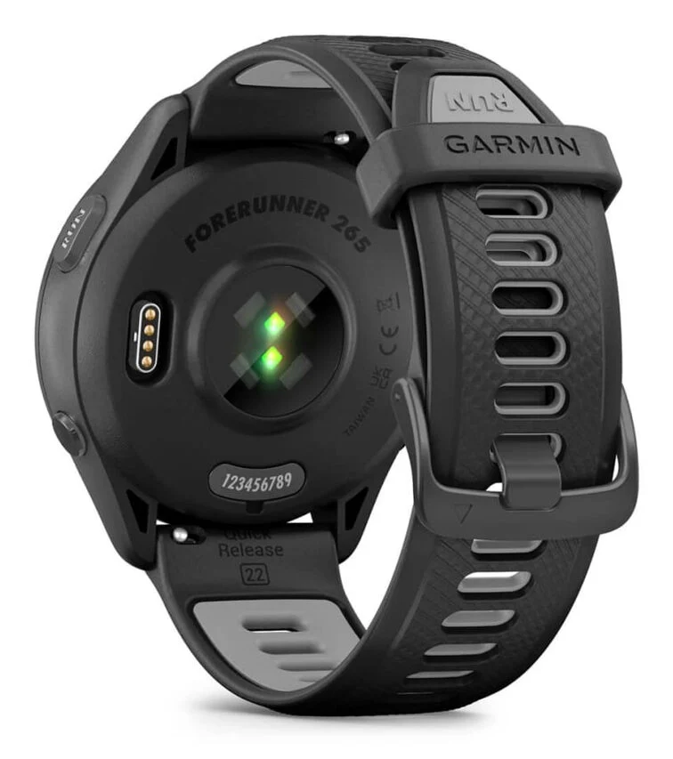 Garmin Forerunner 265 3,3 cm (1.3") AMOLED 46 mm Digitale 416 x 416 Pixel Touch screen Nero Wi-Fi GPS (satellitare)