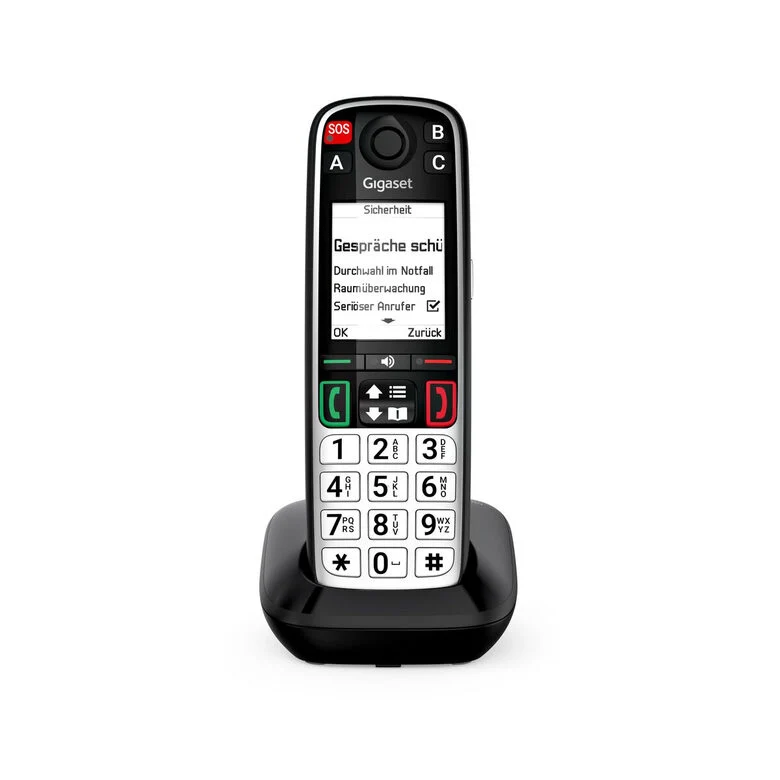 Gigaset EASY 500 Telefono analogico/DECT Identificatore di chiamata Nero, Argento