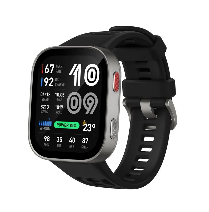 Amazfit Bip Max 5,26 cm (2.07") AMOLED Digitale 432 x 514 Pixel Touch screen Argento Wi-Fi GPS (satellitare)