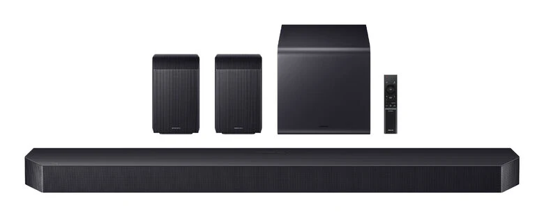Samsung Soundbar HW-Q990H/XC, Audio 11.1.4 canali, potenza 756W, Active Voice Amplifier Pro, Auto AV Sync, Bluetooth 5.3, Q-Symphony, Wireless Dolby Atmos, 2026