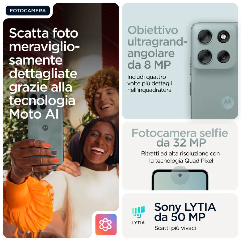 Motorola moto g56 5G 17,1 cm (6.72") Dual SIM ibrida Android 15 USB tipo-C 8 GB 512 GB 5200 mAh Grigio
