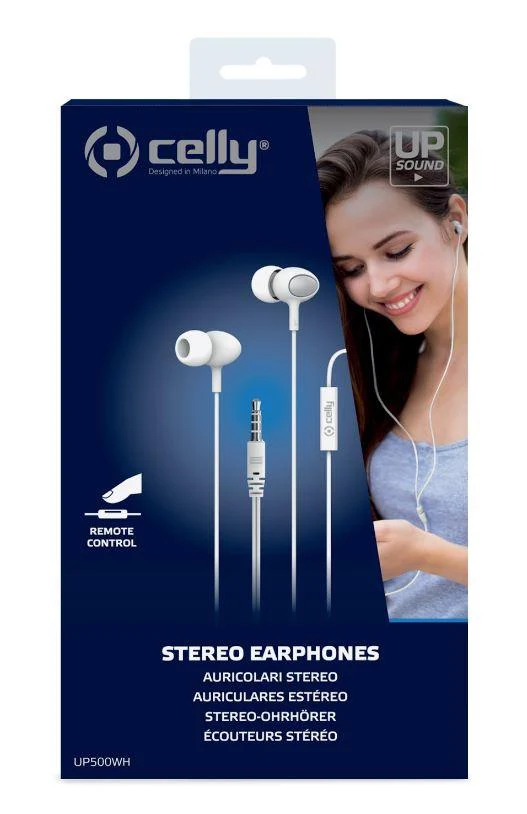 CELLY STEREO EARPHONE UP500 WHITE