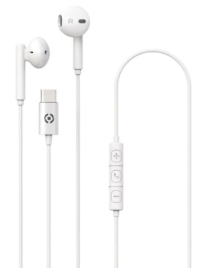 CELLY EARPHONES UP1100 TYPEC WHITE