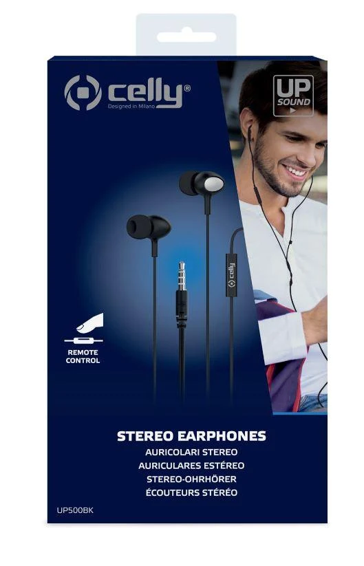 CELLY STEREO EARPHONE UP500 BLACK