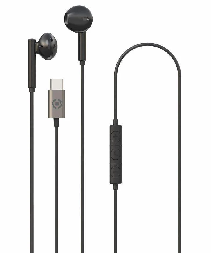 CELLY EARPHONES UP1100 TYPEC BLACK