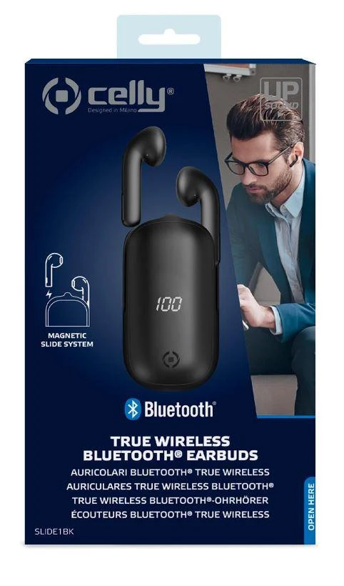 CELLY AURICOLARI BLUETOOH SLIDE BLACK