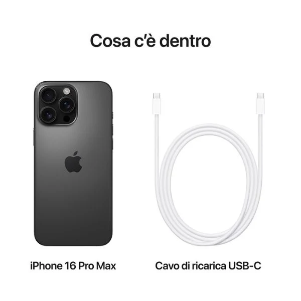 Apple iPhone 16 Pro Max 256GB Chip A18 Pro Titanio Nero