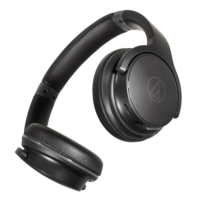 Audiotechnica ATH-S220BTK Cuffie Bluetooth fino a 60 ore Compatibili con Google Assistant e Siri