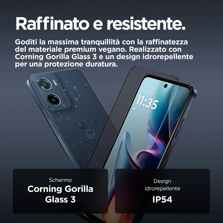 Motorola moto Smartphone e15 (2/64GB, Fotocamera da 32MP + sensore antisfarfallio, Display 6.67" HD+ 90Hz Corning® Gorilla® Glass 3, 5200mAh, MediaTek Helio G81 Extreme, Android 14 Go Editio