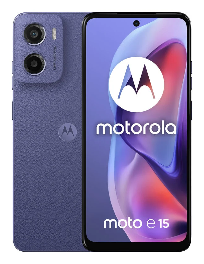 Motorola moto e15 16,9 cm (6.67") Doppia SIM Android 14 Go edition 4G Smartphone USB tipo-C 2 GB 64 GB 5200 mAh Lavanda