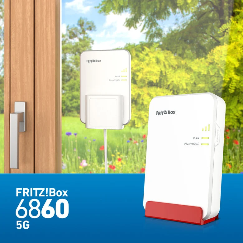 Box FRITZ! 6860 5G Edition International router wireless Gigabit Ethernet Dual-band (2.4 GHz/5 GHz)