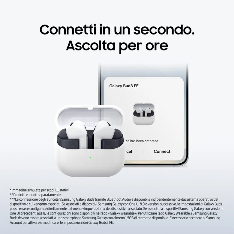 Samsung Galaxy Buds3 FE Auricolari Nero