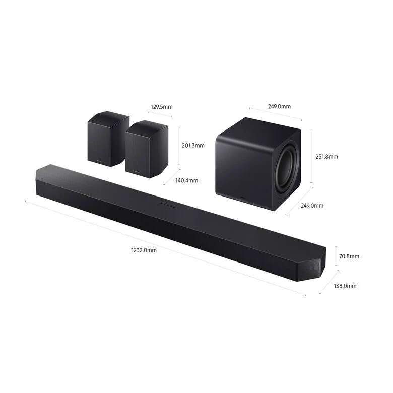 Samsung Soundbar HW-Q990F/ZF, Audio 11.1.4 canali, Wireless Dolby Atmos, 2025