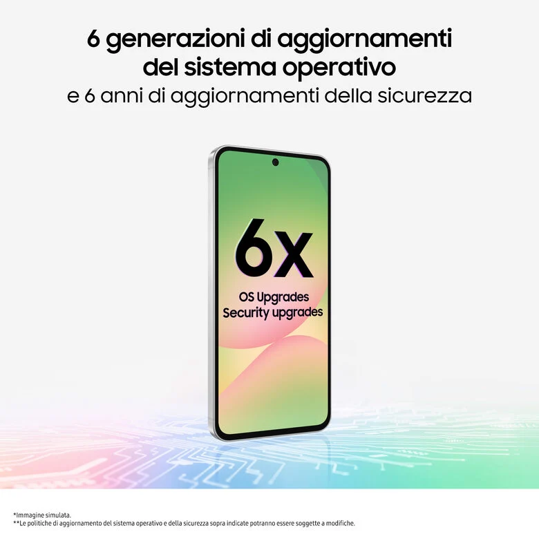 Samsung Galaxy A56 5G, Smartphone con Funzioni intelligenti, Display Super AMOLED 6.7”, 8GB RAM, 128GB, Camera 50MP, Batteria 5.000 mAh, IP67, Awesome Graphite