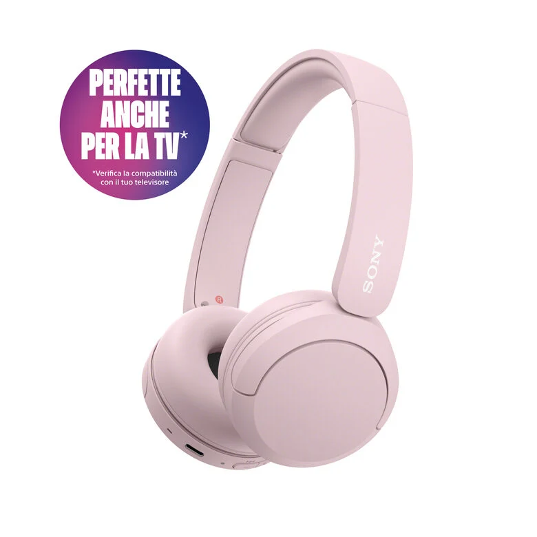 Sony WHCH520P.CE7 cuffia e auricolare Wireless A Padiglione Musica e Chiamate USB tipo-C Bluetooth Rosa