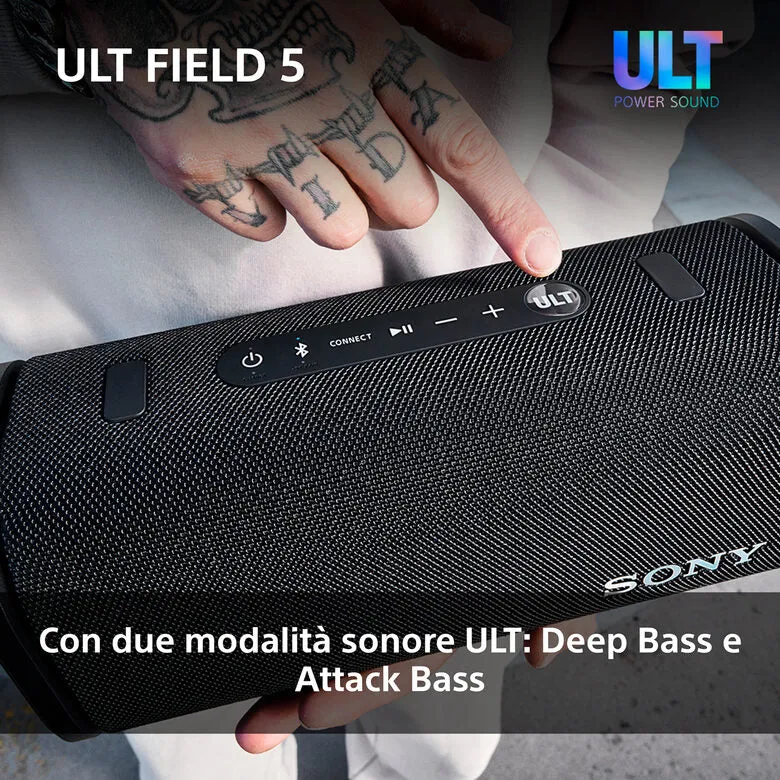 Sony Ult Field 5 Altoparlante portatile stereo Bianco