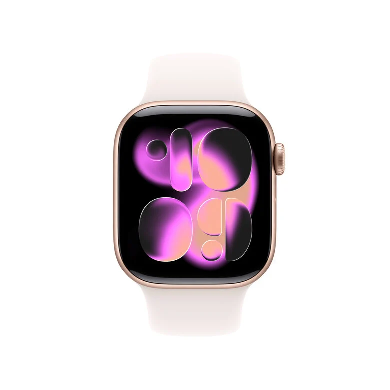 Apple Watch Series 11 GPS 42mm Cassa Alluminio Oro Rosa con Band Rosa Fard - S/M