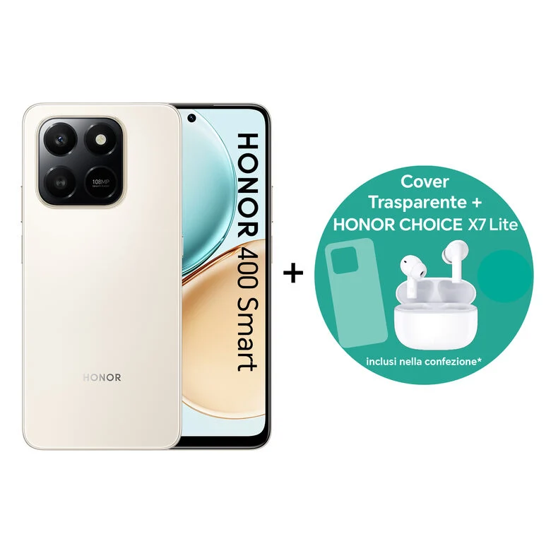 Honor BUNDLE 400 SMART 17,2 cm (6.77") MagicOS 9.0 8 GB 256 GB 6500 mAh Oro