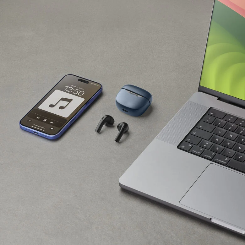 Cellularline Core Pro Auricolari Bluetooth con custodia di ricarica, display LED e funzione ENC