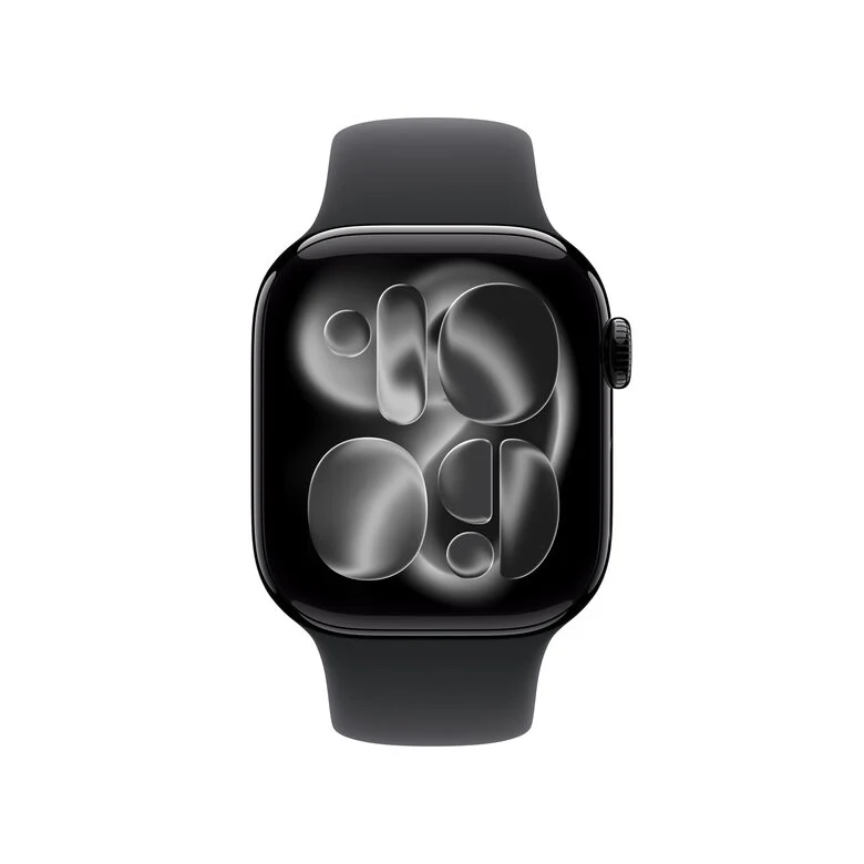Apple Watch Series 11 GPS 42mm Cassa Alluminio Jet Black con Sport Band Nero - M/L