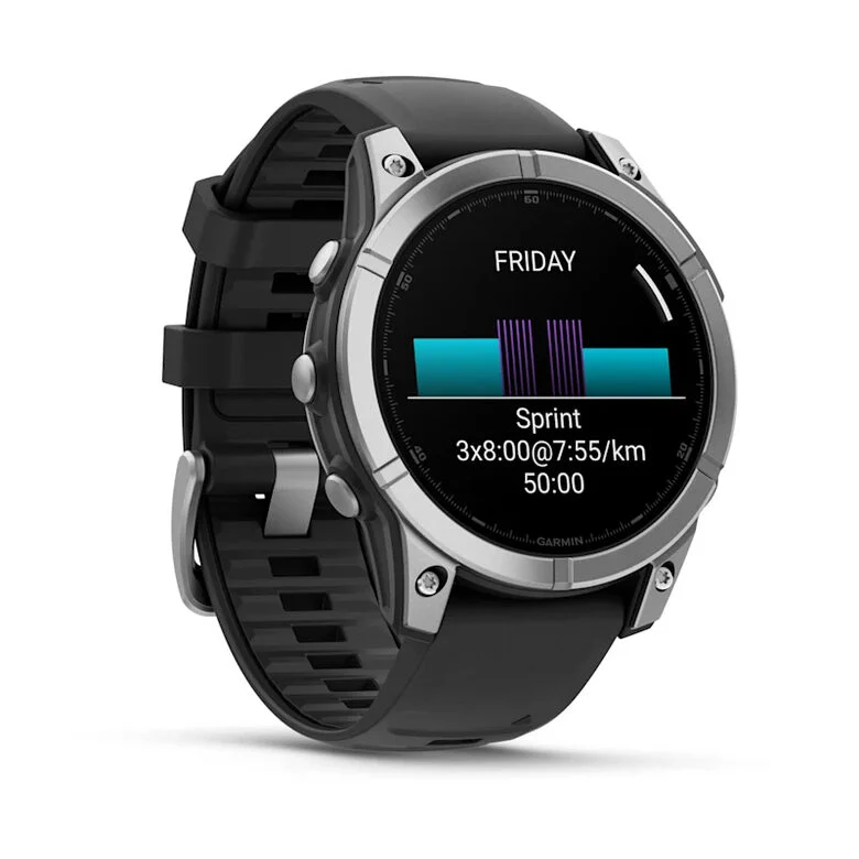 Garmin Fenix E 3,3 cm (1.3") AMOLED 47 mm Digitale 416 x 416 Pixel Touch screen Acciaio inox Wi-Fi GPS (satellitare)
