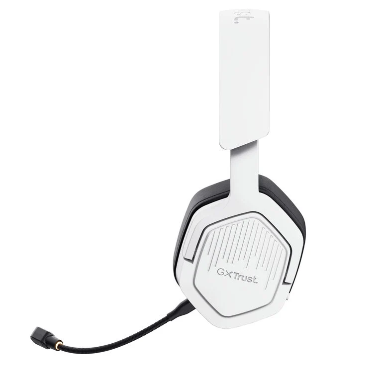 Trust GXT 493W Carus Auricolare Con cavo e senza cavo A Padiglione, Casco Gaming USB Type-C / USB Type-A Bluetooth Bianco