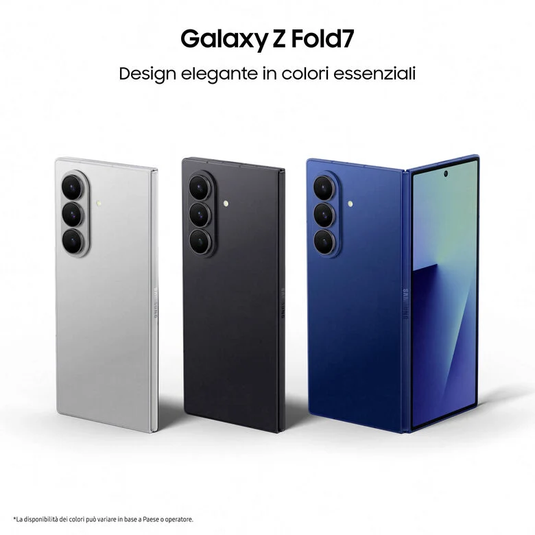 Samsung Galaxy Z Fold7 Smartphone AI, RAM 12GB, 512GB, Display 6,5"/8", Camera 200MP, Batteria a lunga durata, Jetblack