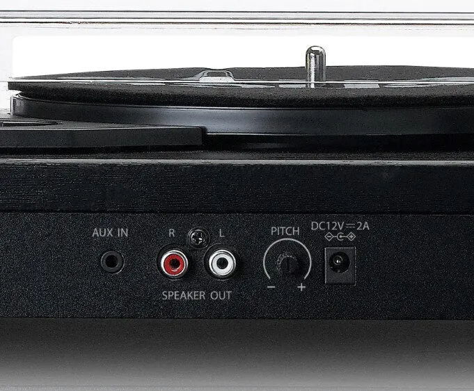 Lenco LS-101BK piatto audio Giradischi con trasmissione a cinghia Con Diffusori Acustici Separati 10W X 2