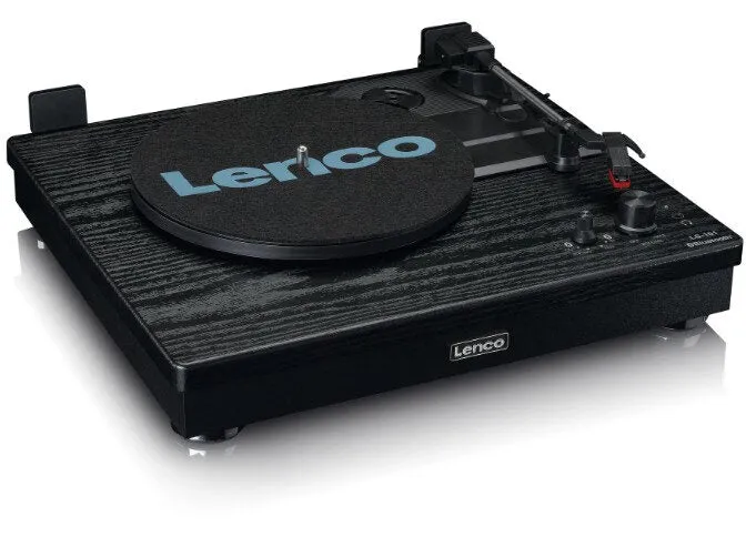 Lenco LS-101BK piatto audio Giradischi con trasmissione a cinghia Con Diffusori Acustici Separati 10W X 2