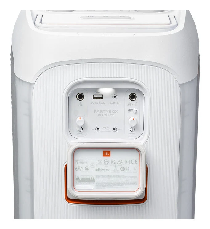 JBL PartyBox Club 120 Altoparlante da festa Bianco 160 W