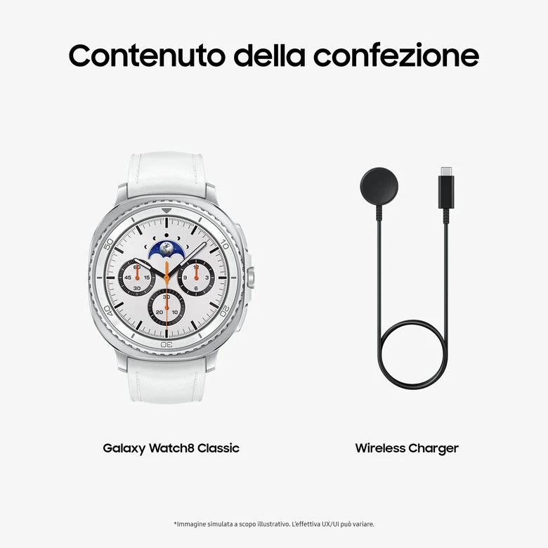 Samsung Galaxy Watch8 Classic 46 Smartwatch Bianco, White