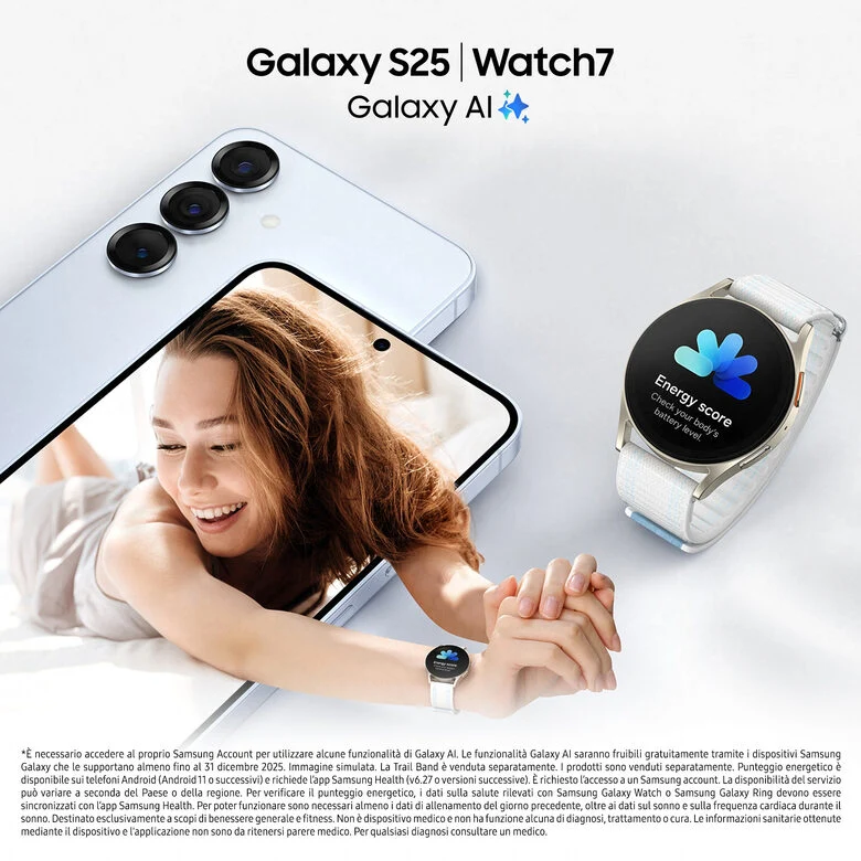 Samsung Galaxy S25 Smartphone AI, Display 6.2'' FHD+ Dynamic AMOLED 2X, Fotocamera 50MP, RAM 12GB, 256GB, 4.000 mAh, Mint