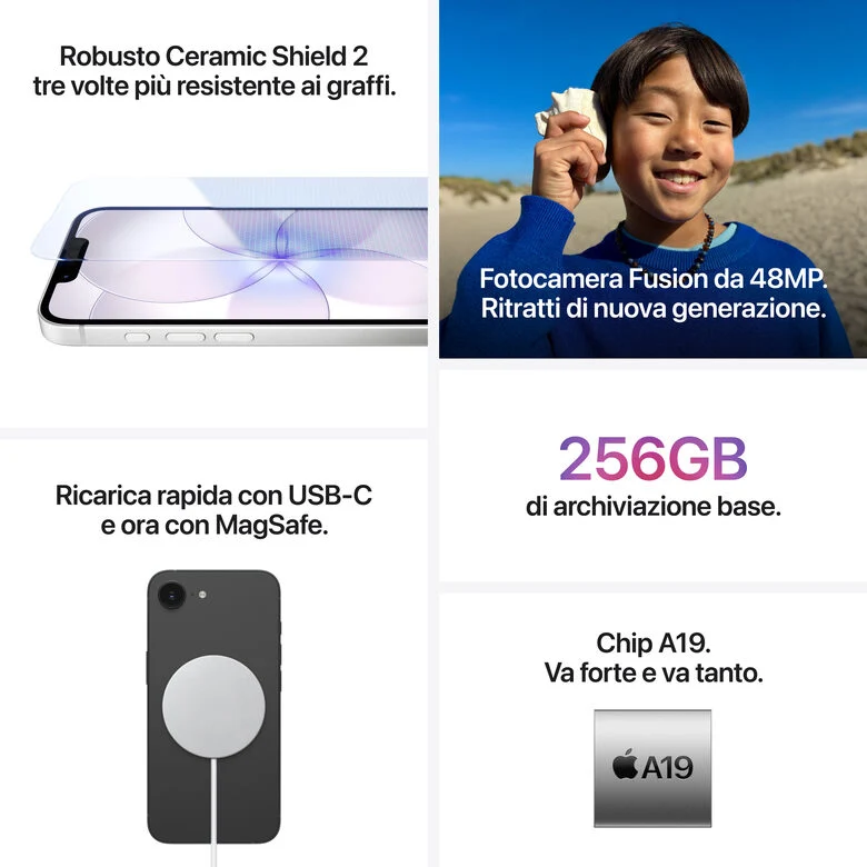Apple iPhone 17e 256GB Bianco