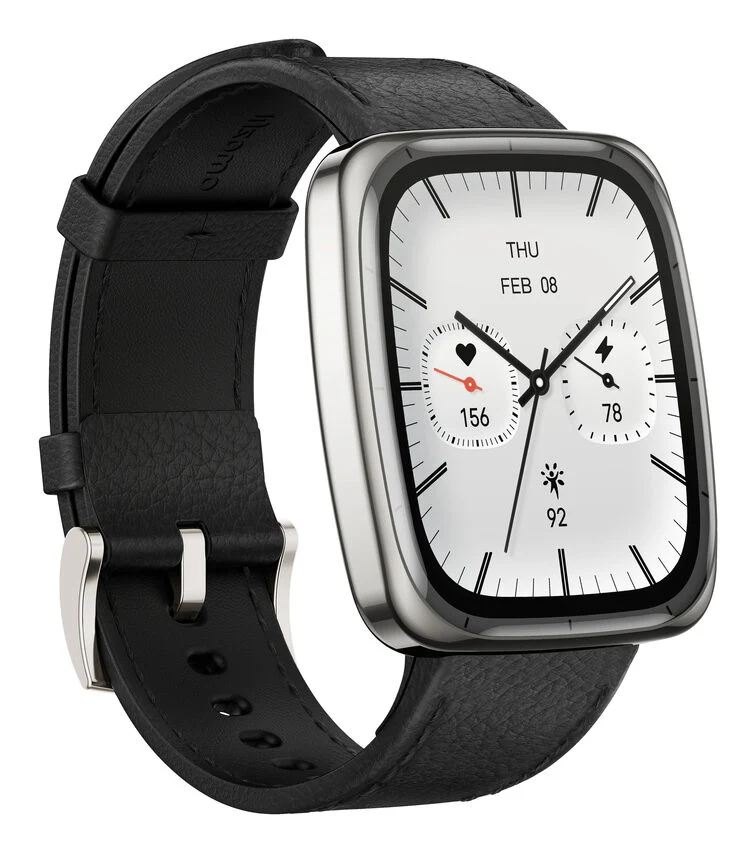 Amazfit Active 2 Square Vetro zaffiro con display AMOLED Pagamento contactless 5 sistemi satellitari & mappe offline Durata della batteria fino a 10 giorni