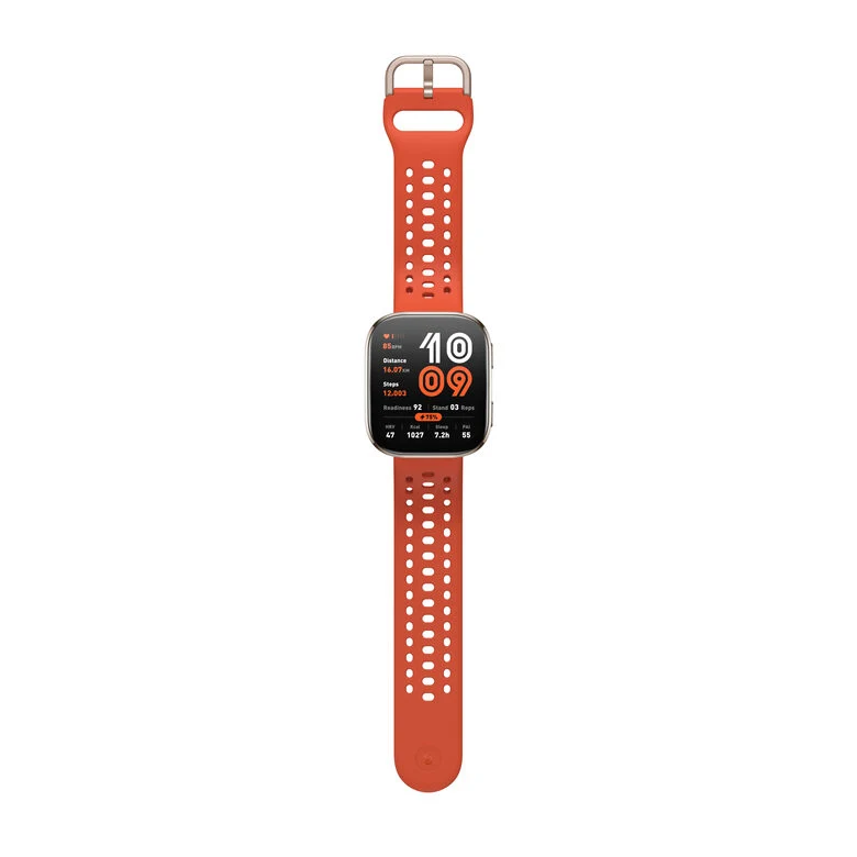 Amazfit Bip 6 Red 5 cm (1.97") AMOLED Digitale 390 x 450 Pixel Touch screen Oro GPS (satellitare)