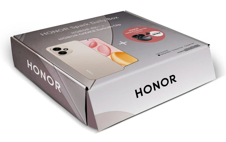 Honor 400 5G + EAR clip 16,6 cm (6.55") MagicOS 9.0 8 GB 512 GB 5300 mAh Argento
