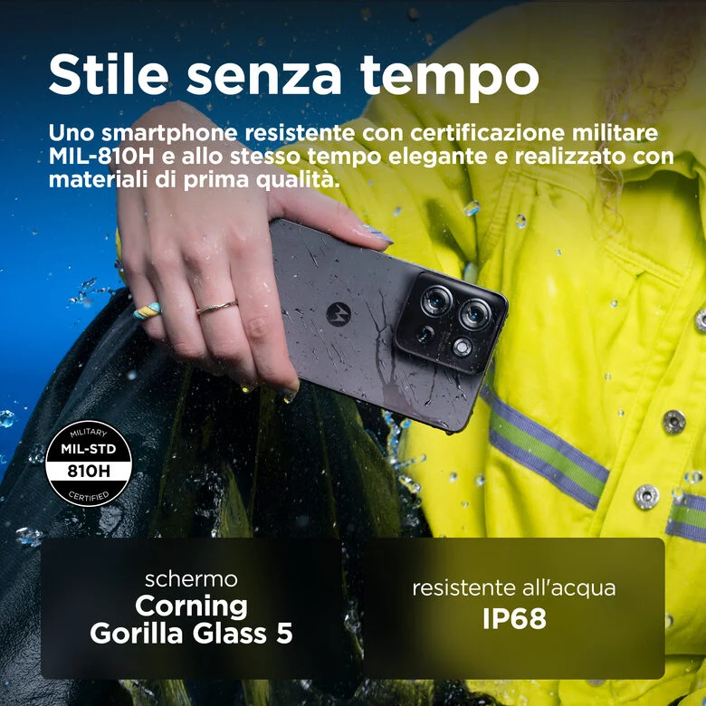 Motorola moto g75 5G 17,2 cm (6.78") Dual SIM ibrida Android 14 USB tipo-C 8 GB 256 GB 5000 mAh Grigio