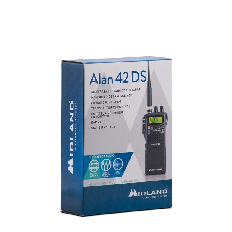 Midland Alan 42 DS C1267 ricetrasmittente 40 canali 26.565 - 27.99125 MHz Nero