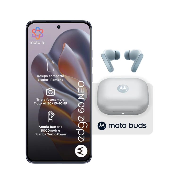 Motorola edge Pack 2x1 60 Neo 8/256 Grisaille + Moto Buds