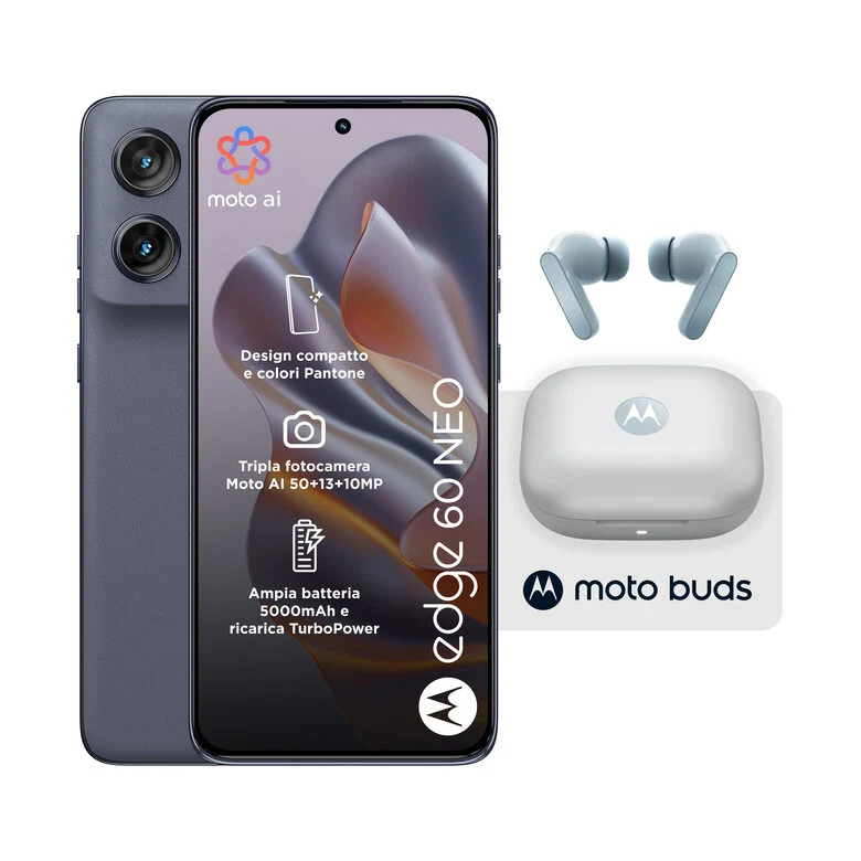 Motorola edge Pack 2x1 60 Neo 8/256 Grisaille + Moto Buds
