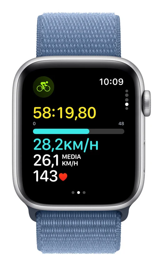 Apple Watch SE GPS Cassa 44mm in Alluminio con Cinturino Sport Loop Blu Inverno