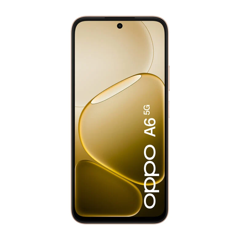 OPPO A6 5G AI Smartphone, doppia fotocamera 50MP+2, Selfie 8MP, Display 6.75” 120HZ IPS HD+, 6550mAh, RAM 6GB(Esp2GB/4GB/6GB)+ROM 256GB [Versione Italia], Aurora Gold